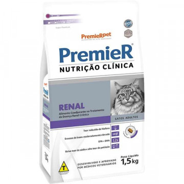 Ração Premier Nutrição Clínica Gatos Renal - 1,5kg
